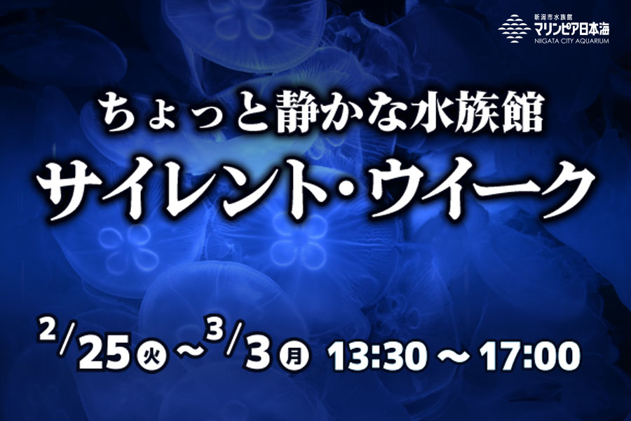 ちょっと静かな水族館「サイレント・ウイーク」2/25～3/3